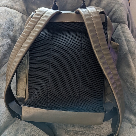 Coach Michael B Jordan Brand Line/ Naruto Influenced Backpack. Brown/Orange - Picture 4 of 5
